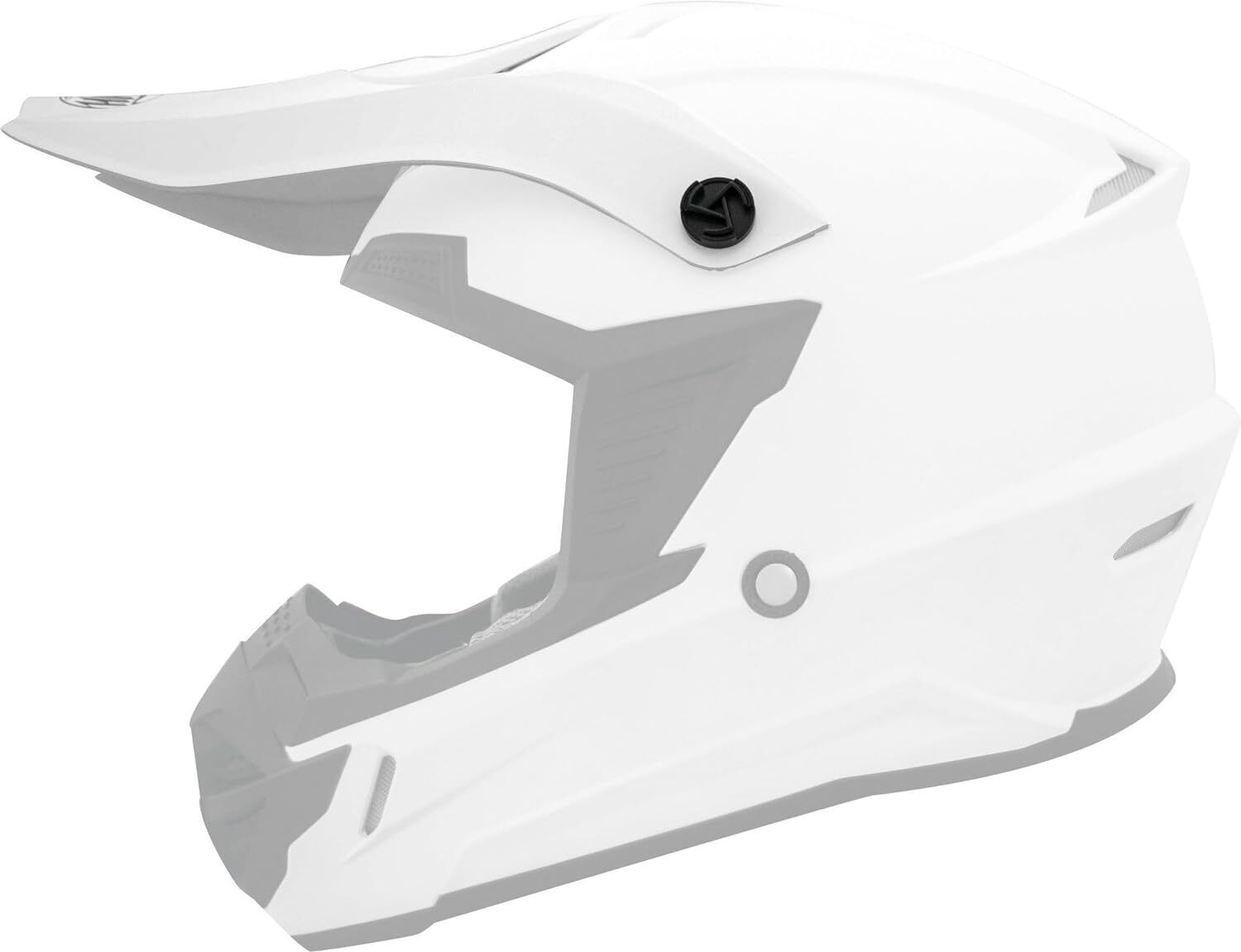 THH Helmets T730X Visor Wht Adult/Yth - Click Image to Close