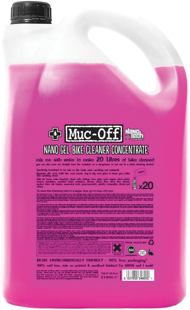 MUC-OFF Nano Gel Cleaner 5L - Highly effective bike cleaner - Click Image to Close