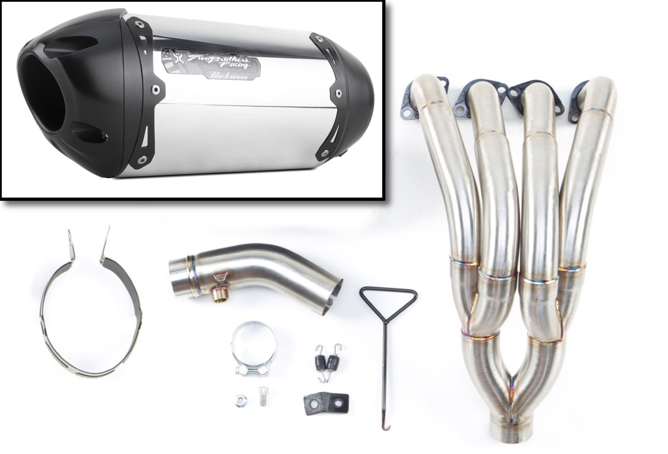 S1R "Black" Aluminum Full Exhaust - For 08-20 Yamaha YZF R6 - Click Image to Close