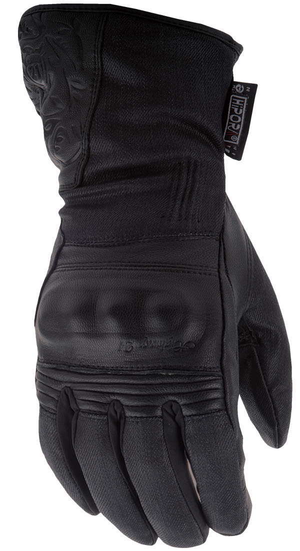 Women's Black Rose Riding Gloves Black 2X-Large - Click Image to Close