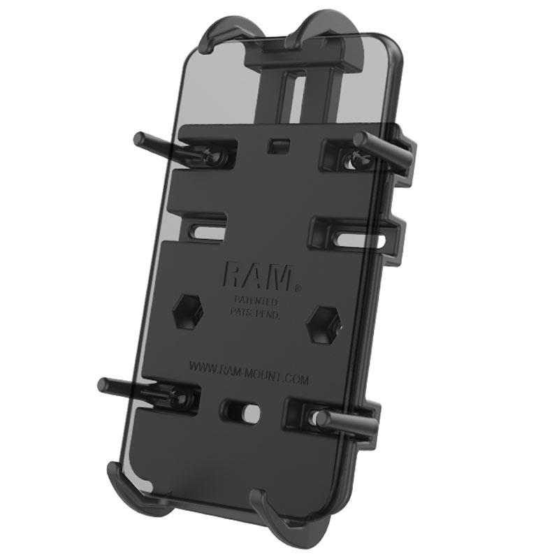 Ram Cradle - Universal Spring Loaded Holder For Cell Phones - Click Image to Close