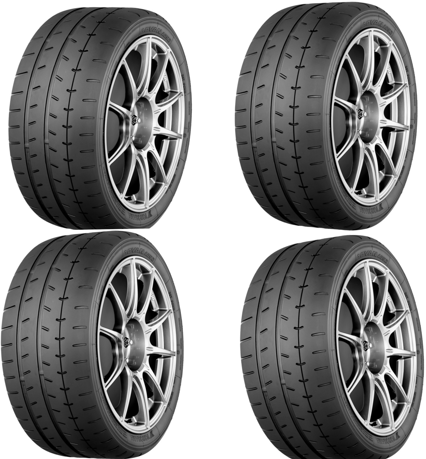 Set of 4 Yokohama Advan A052 Tires - 245/40R17 95W - Click Image to Close