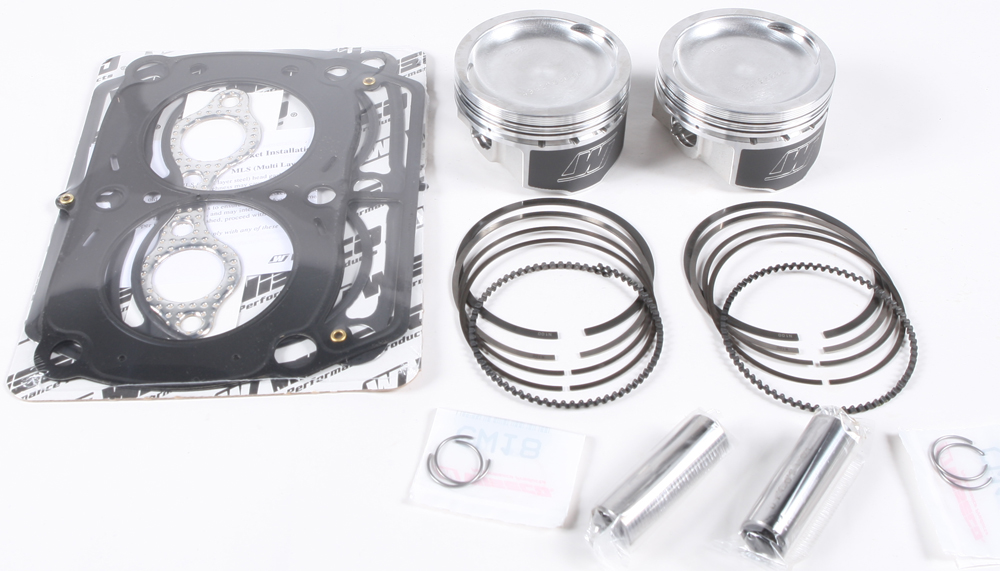 Top End Piston Kit 11:1 Compression - 80.00mm Bore (STD) - For Polaris RZR/Sportsman 800 - Click Image to Close