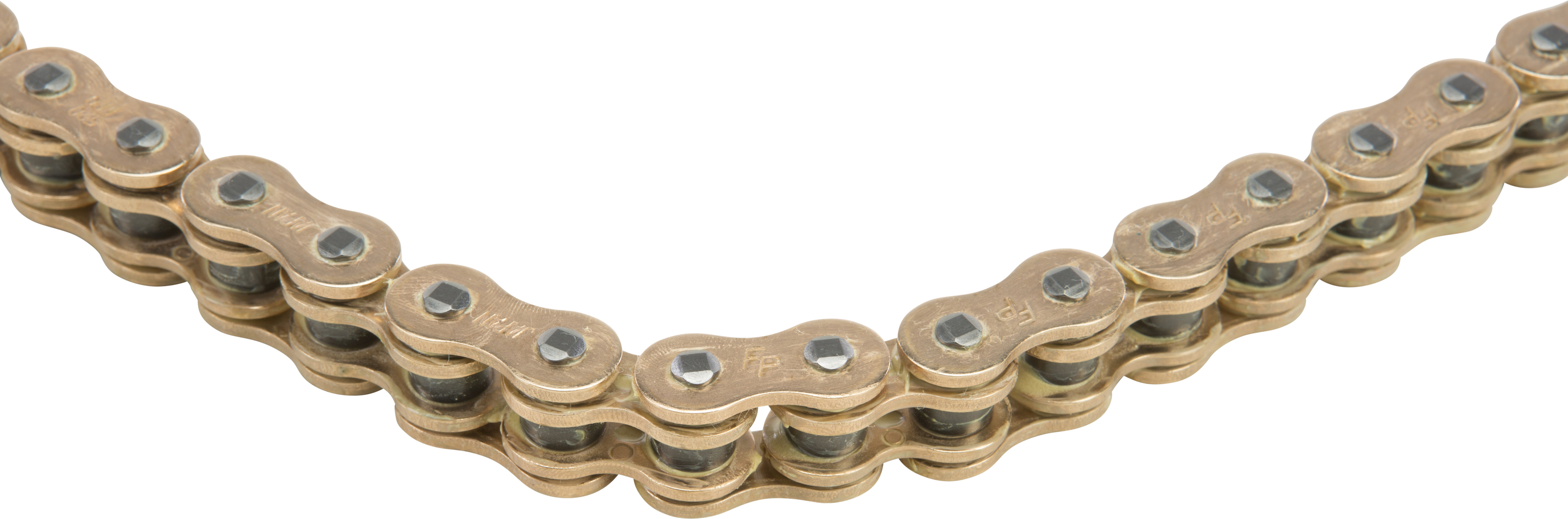 O-Ring Sealed Chain 520 Pitch X 140 Links Gold - Click Image to Close