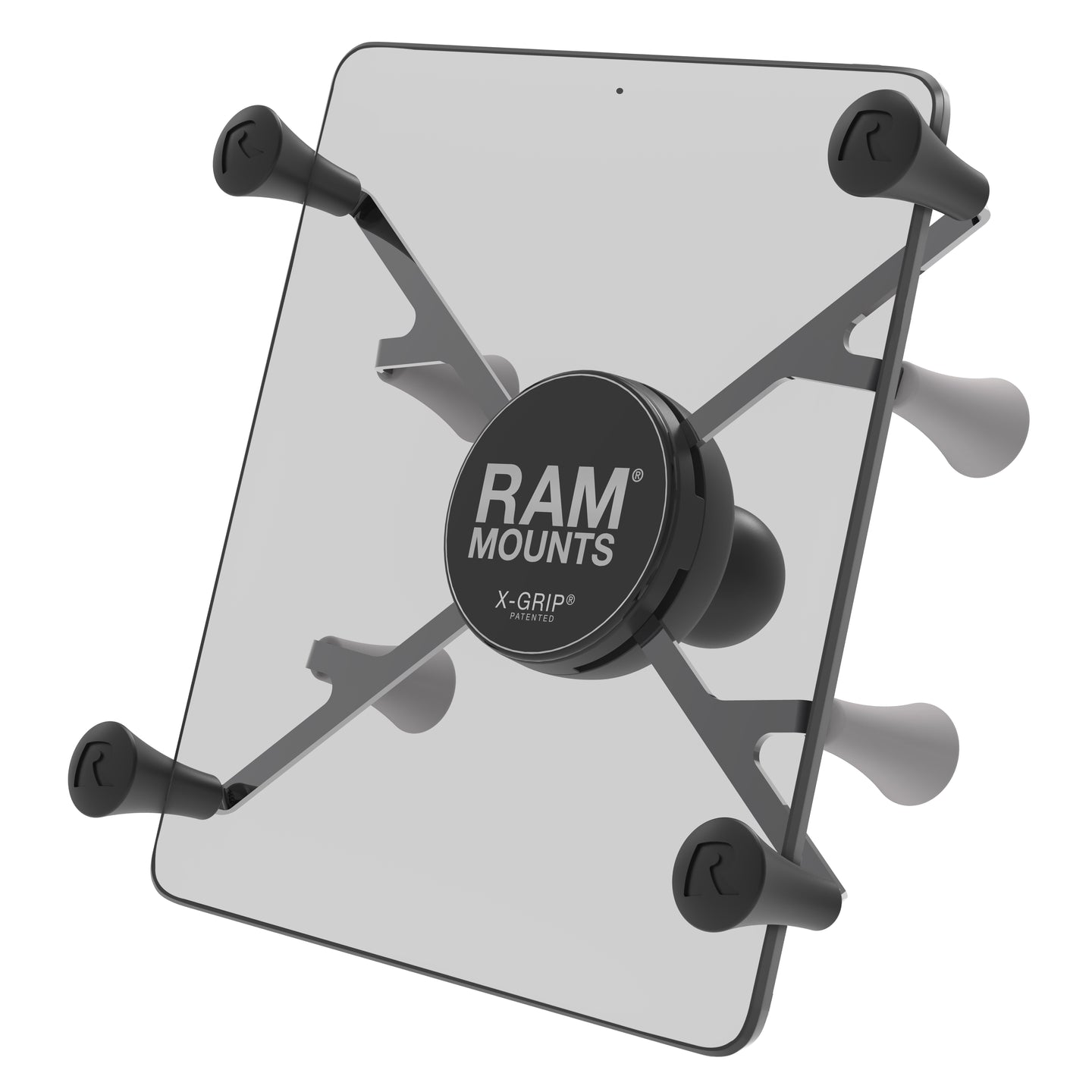 Ram Cradle - Universal X-Grip II Holder w/ 1" Ball For Small Tablets - Click Image to Close