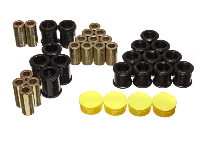 Black Rear Control Arm Bushing Set (Must reuse existing o - For 95-98 Nissan 240SX (S14) - Click Image to Close