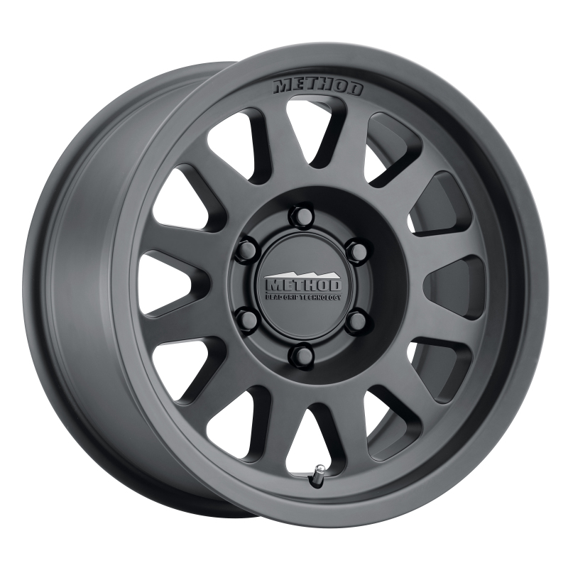 MR704 17x8.5 0mm Offset 8x6.5 130.81mm CB Matte Black Wheel - Click Image to Close