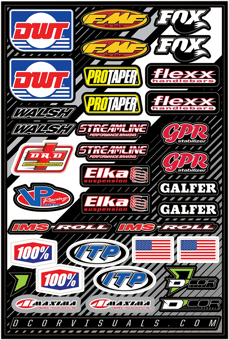 "ATV" Universal Decal Sheet - 12 mil Ultracurve Vinyl - Click Image to Close