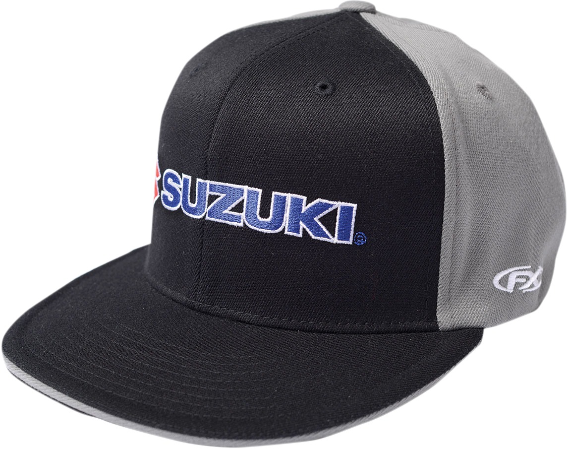 Men's Suzuki Team Hat - Suzuki Team Hat Blkgry L/Xl - Click Image to Close