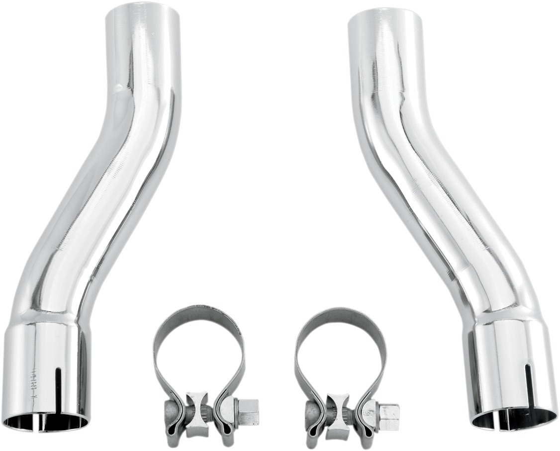 Headpipe Adaptor Chrome - For 09-16 Harley Tri/Street Glide - Click Image to Close