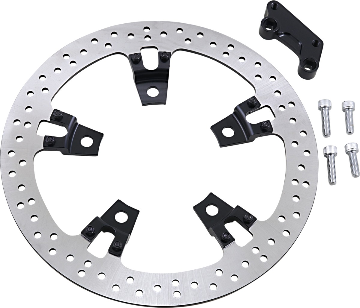 Big Brake Floating Front Left Brake Rotor 356mm - Harley FLH FLT - Click Image to Close