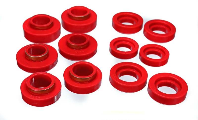 GM Red Body to Frame Mount and Radiator Support Bushing Set - Click Image to Close