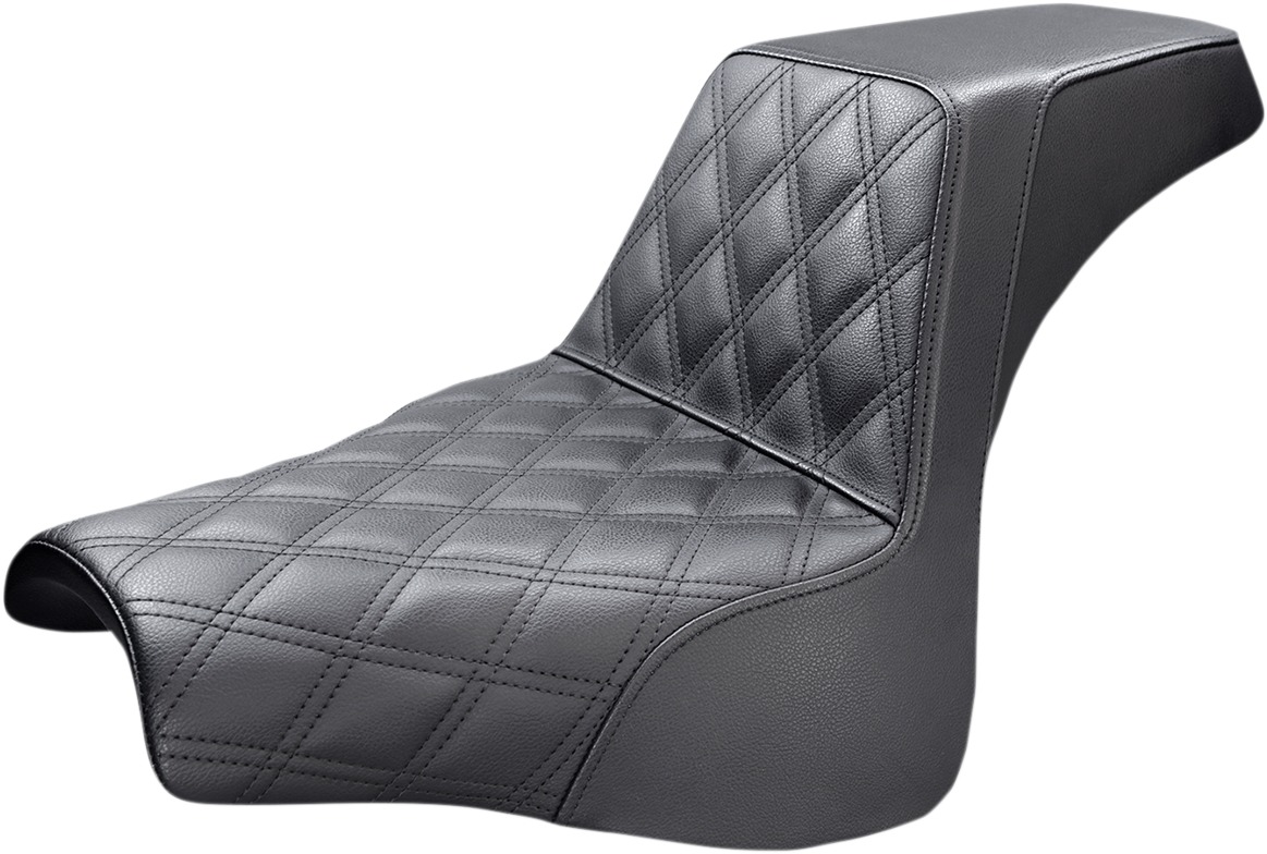 Step-Up Diamond 2-Up Seat - Black - For 18-20 Harley FXFB/S - Click Image to Close