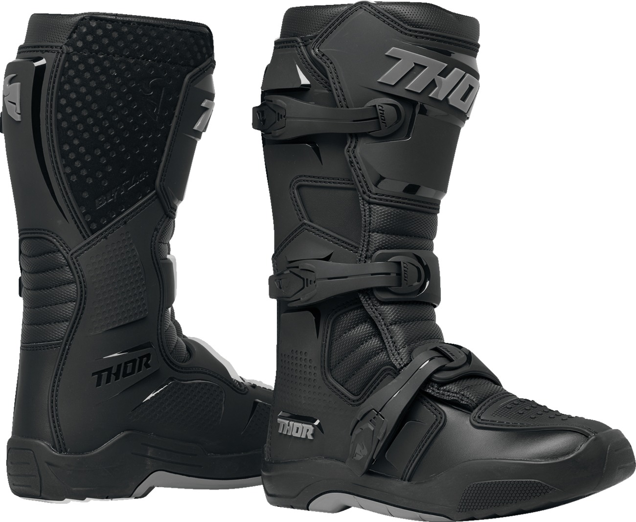 Thor Women's Blitz XR Boots Gray/Black Size 7 - Durable off-road boots for women - Click Image to Close