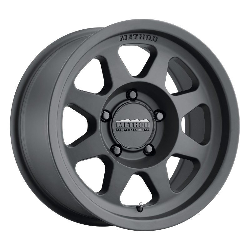 MR701 17x7.5 +30mm Offset 5x108 63.4mm CB Matte Black Wheel - Click Image to Close