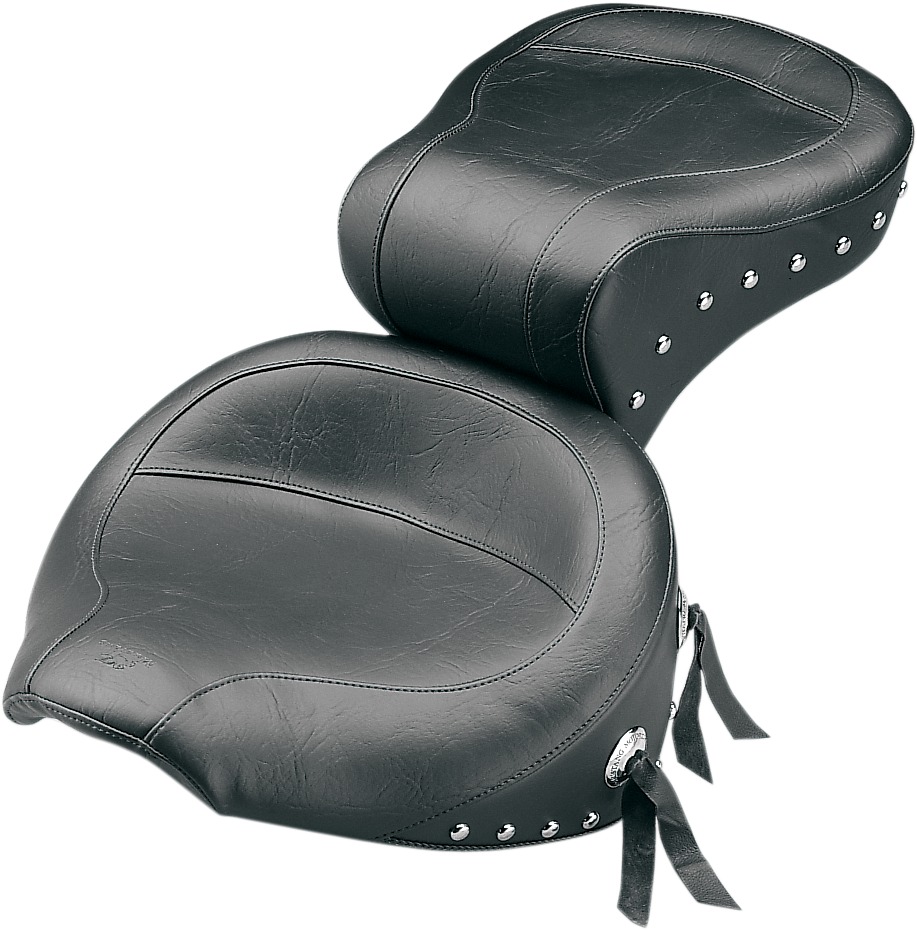 Chrome Studded Wide Touring Seat - Wd Studded Tring-Softail 84-99 - Click Image to Close