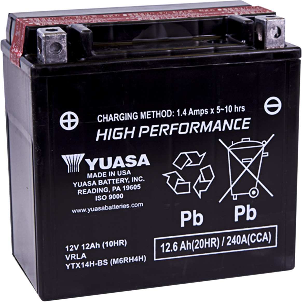 YTX14H-BS High Performance AGM Maintenance Free Battery - Ytx14H-Bs Yuasa Battery - Click Image to Close