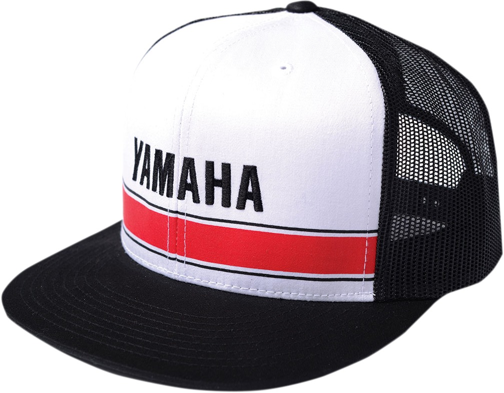 Men's Yamaha Vintage Snapback Hat - Yamaha Vint Hat Whtblk - Click Image to Close