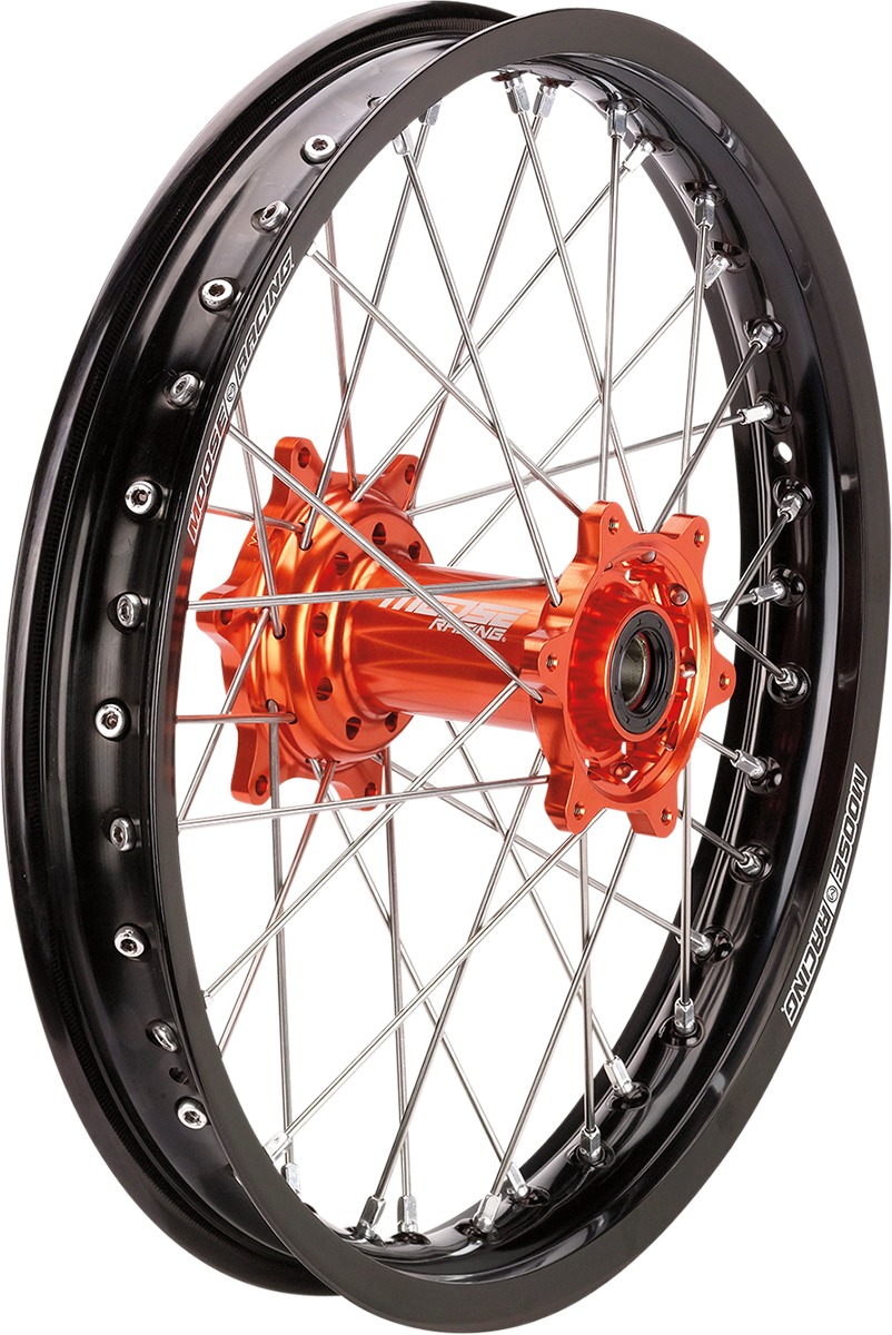 SX-1 Black Orange Complete Rear Wheel 2.15x18 - For 13-22 KTM - Click Image to Close