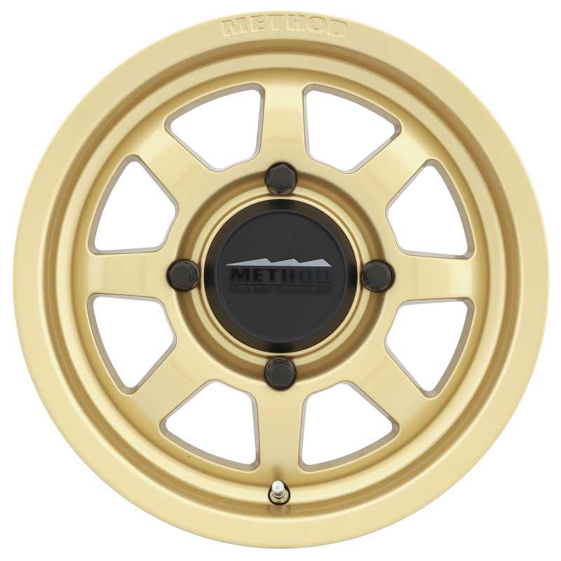 MR410 14x7 4+3/+13mm Offset 4x156 132mm CB Gold Wheel - Click Image to Close