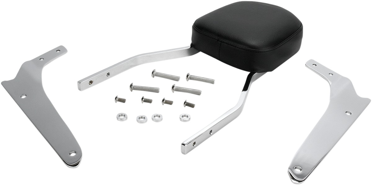 Standard Square 17" Sissy Bar Chrome - For 07-14 Honda Shadow Spirit - Click Image to Close