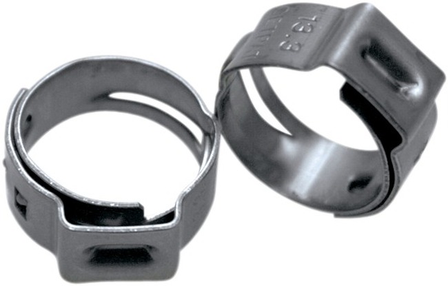 Stepless Hose Clamps For 13.2-15.7mm (0.52-0.62") OD Hoses - 10 Pack - Click Image to Close