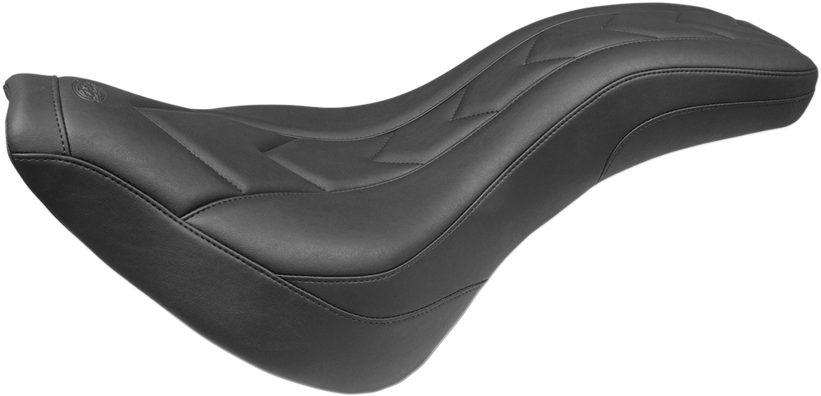 Tripper Apex Chevron Vinyl 2-Up Seat - For 18-19 HD FXBB Street Bob - Click Image to Close