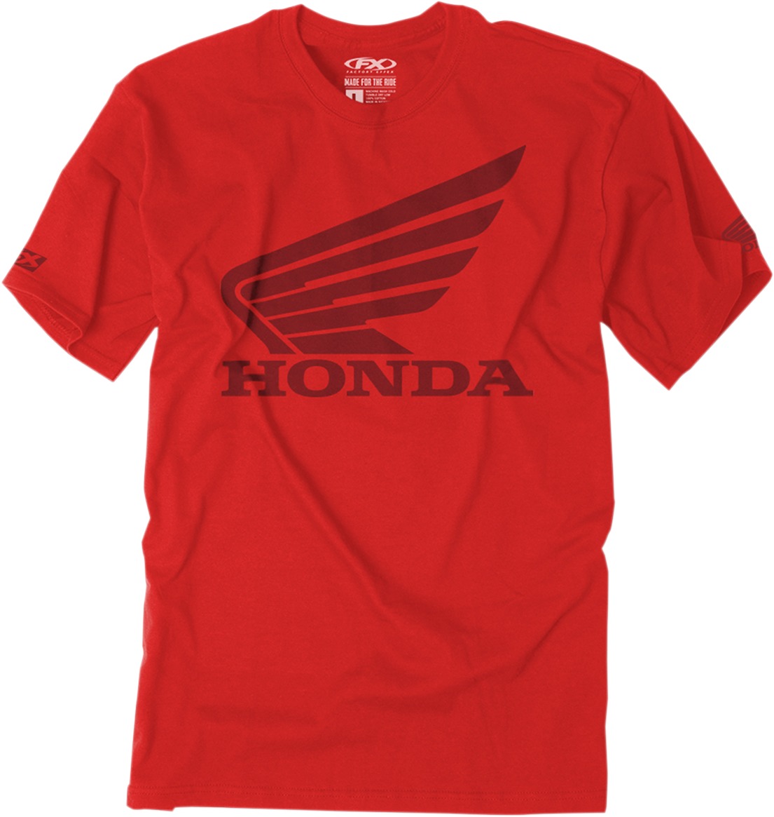 Men's Honda Big Wing Tee - Honda Big Tee Red 2Xl - Click Image to Close