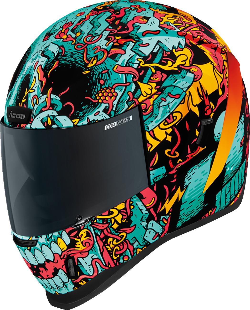 ICON Airform Munchies MIPS Helmet - Blue, Small - Full-face helmet with MIPS technology - Click Image to Close