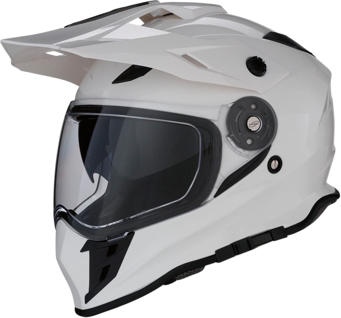 Range Full Face Dual-Sport Helmet Gloss White 2X-Large - Click Image to Close