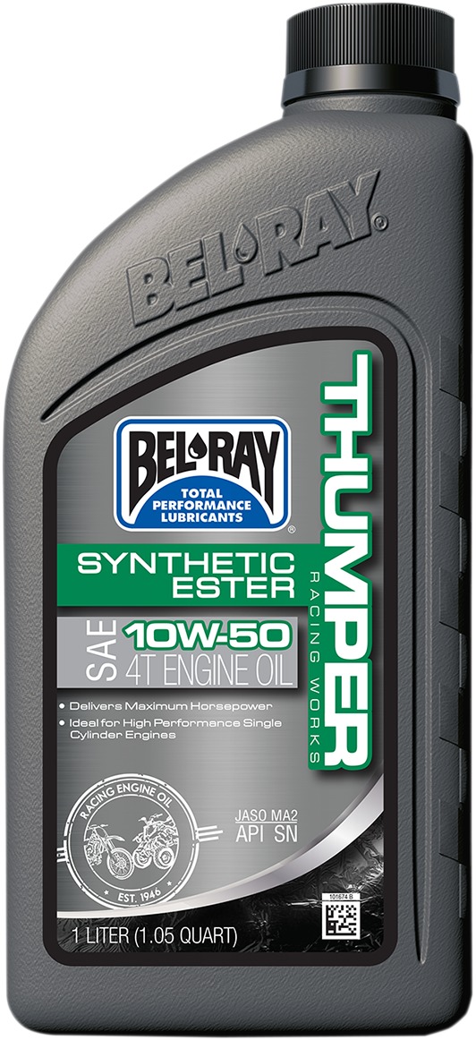 Thumper Synthetic Motorcycle/ATV Oil 10W-50 1 Liter - Click Image to Close