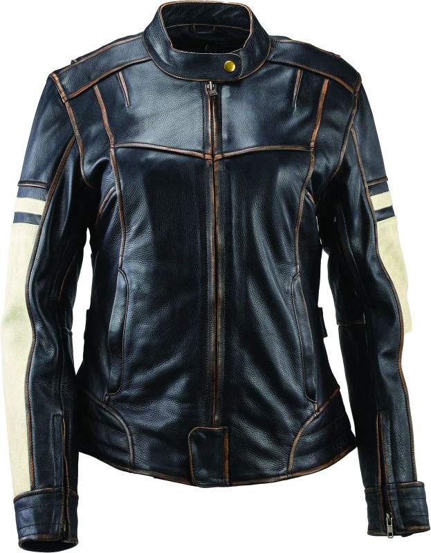 Dame Vintage Leather Jacket Black Womens - Medium - Click Image to Close