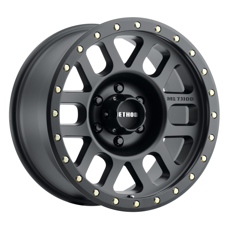 MR309 Grid 18x9 +18mm Offset 6x5.5 108mm CB Matte Black Wheel - Click Image to Close