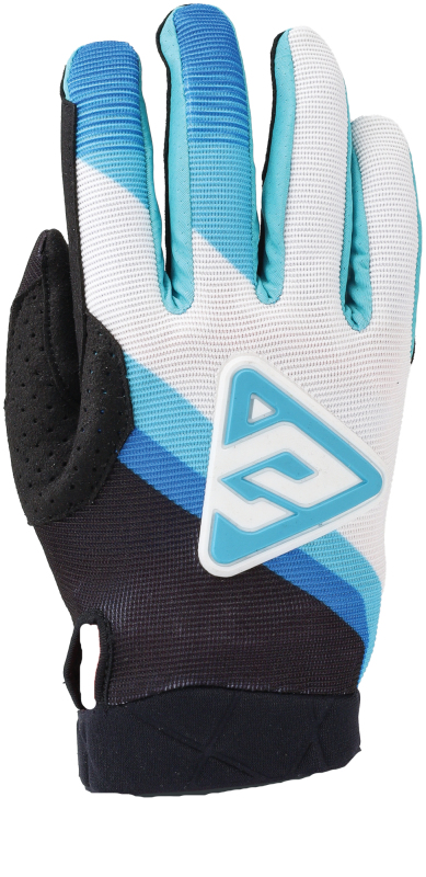 Answer 25 Peak Flo Gloves Black/Blue/White Youth XS - Youth XS motocross gloves in black/blue/white - Click Image to Close