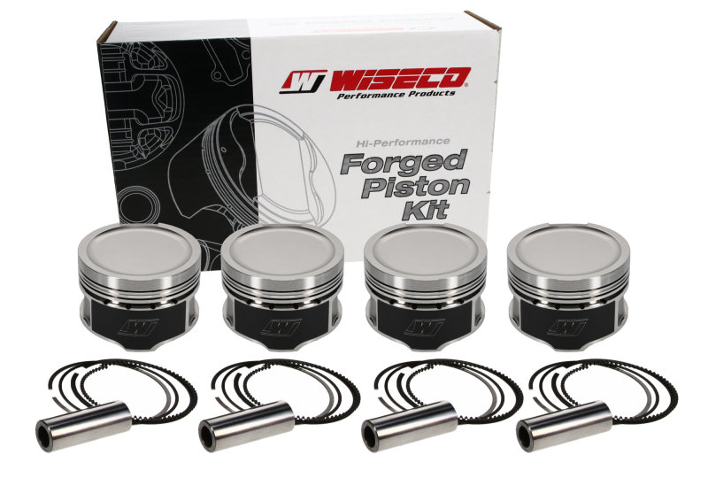 Wiseco 81MM -7cc Dished Piston Kit Fits Volkswagen 1.8T 5V - Click Image to Close