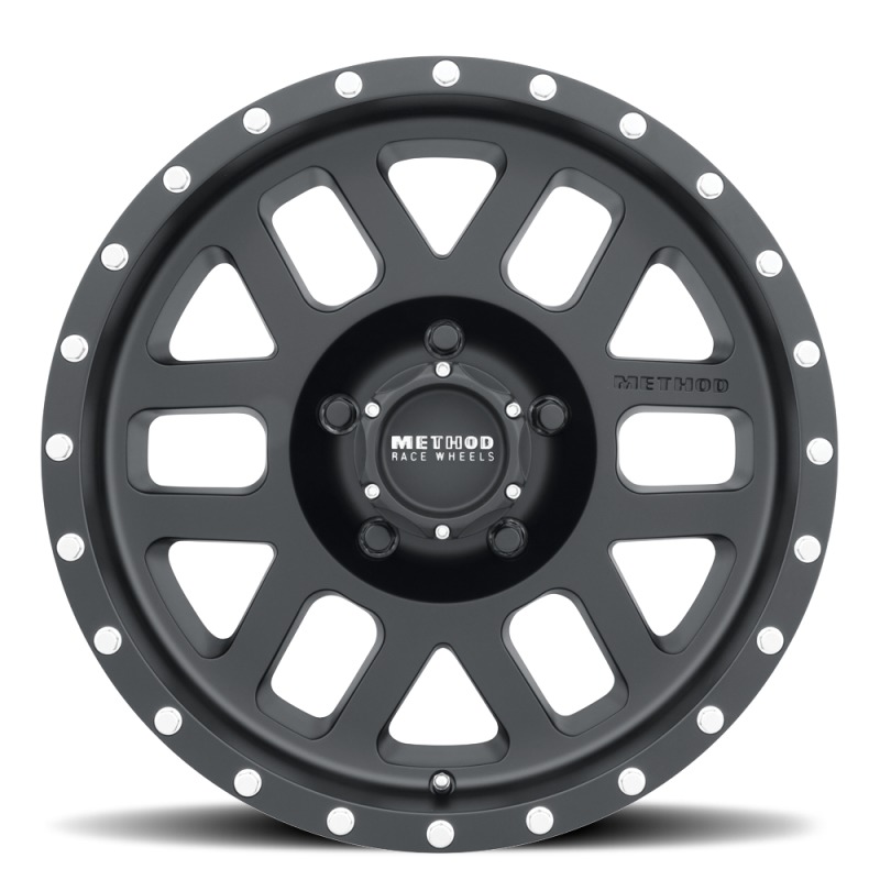 MR306 Mesh 18x9 -12mm Offset 5x5 94mm CB Matte Black Wheel - Click Image to Close