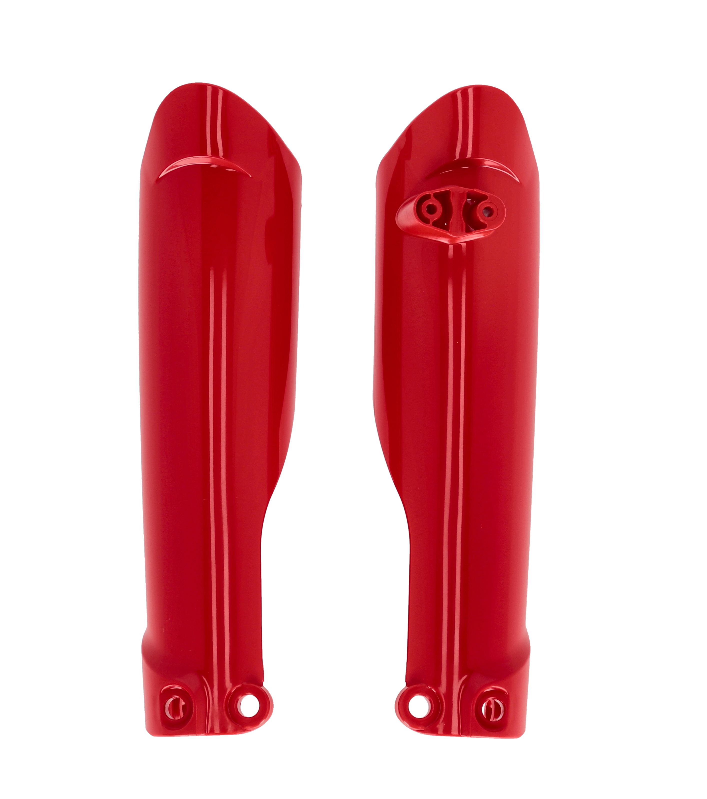 Red Fork Guards - for 16-24 KTM 50 SX - Click Image to Close