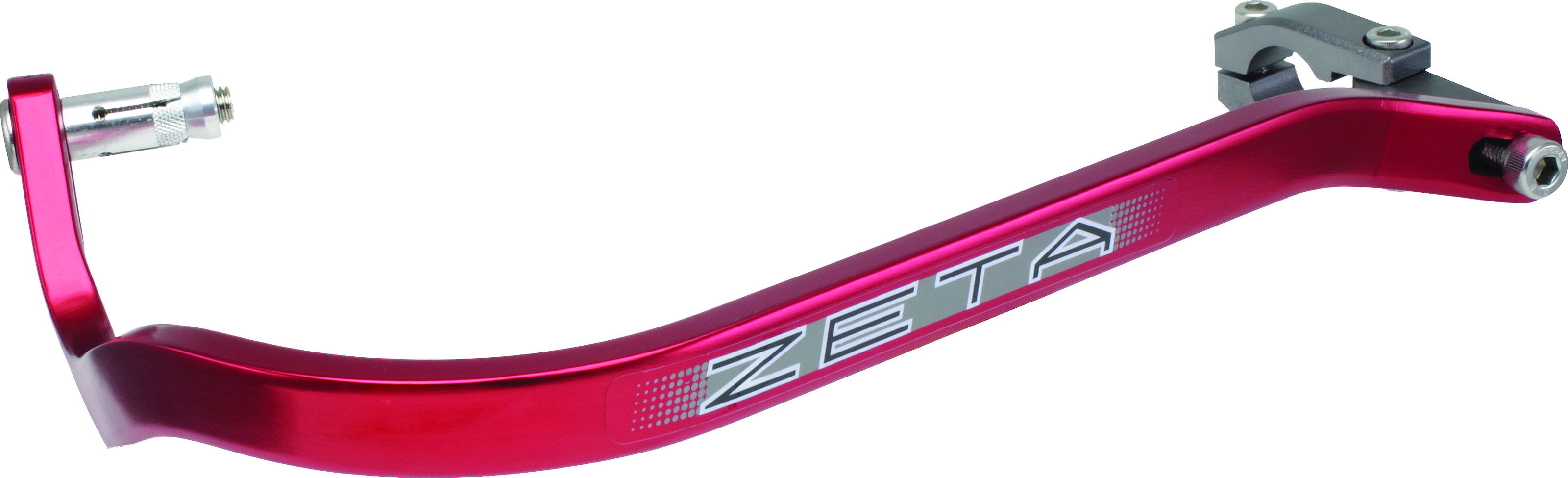 Zeta All Aluminum Handguard w/ Protector Armor w/ Bend 7/8" - Red - Click Image to Close