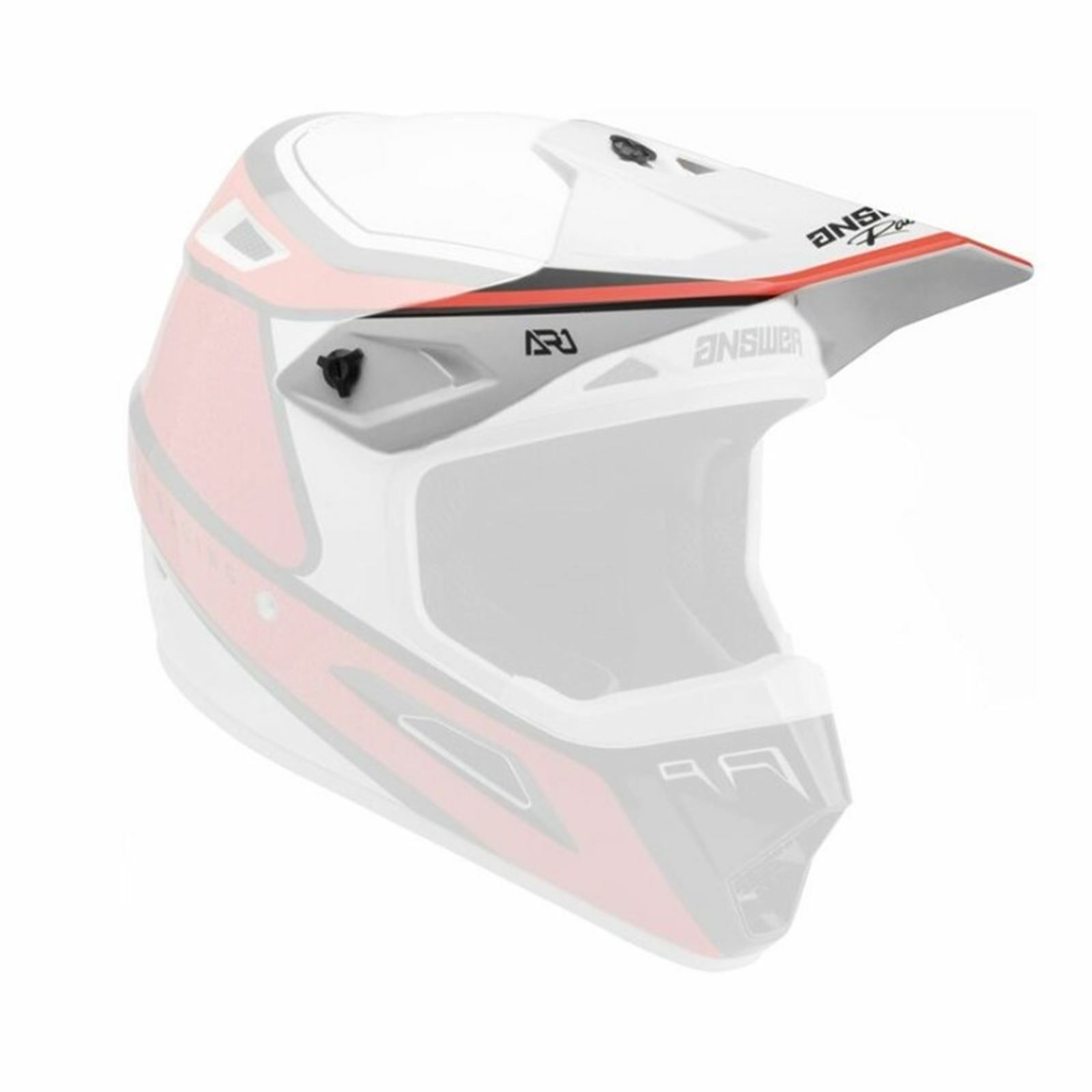 Answer AR1 Vivid Visor - Red/Fluorescent Red - Click Image to Close