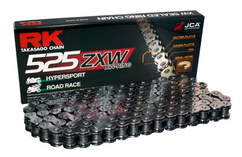 RK Chain 525ZXW-150 - Chrome - Click Image to Close