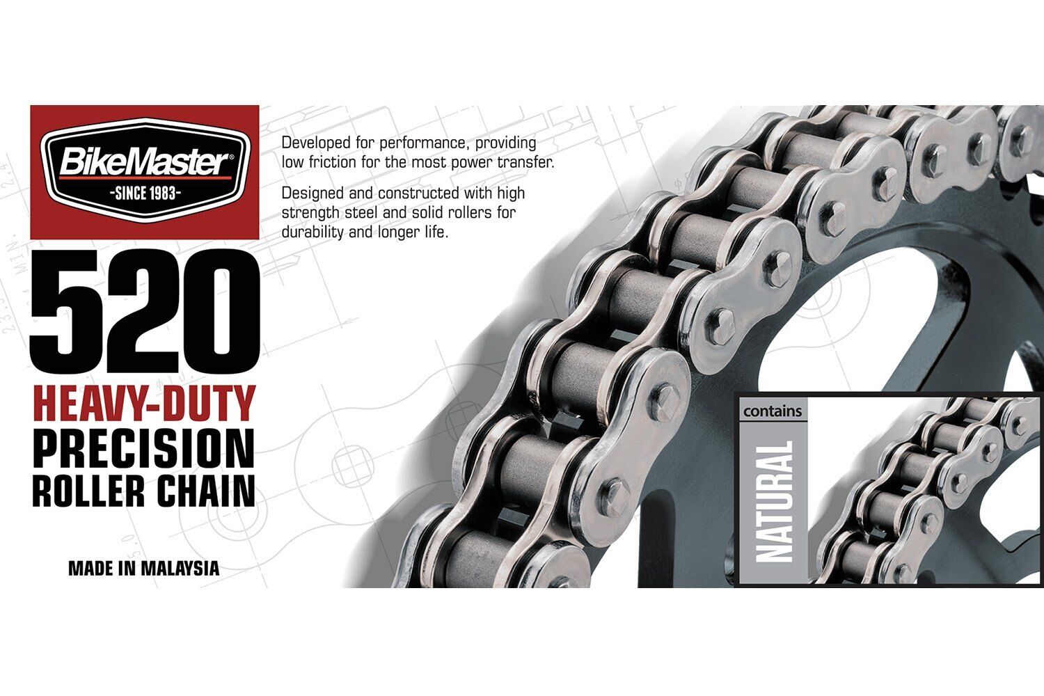 BikeMaster 520Hx104 Chain - Click Image to Close