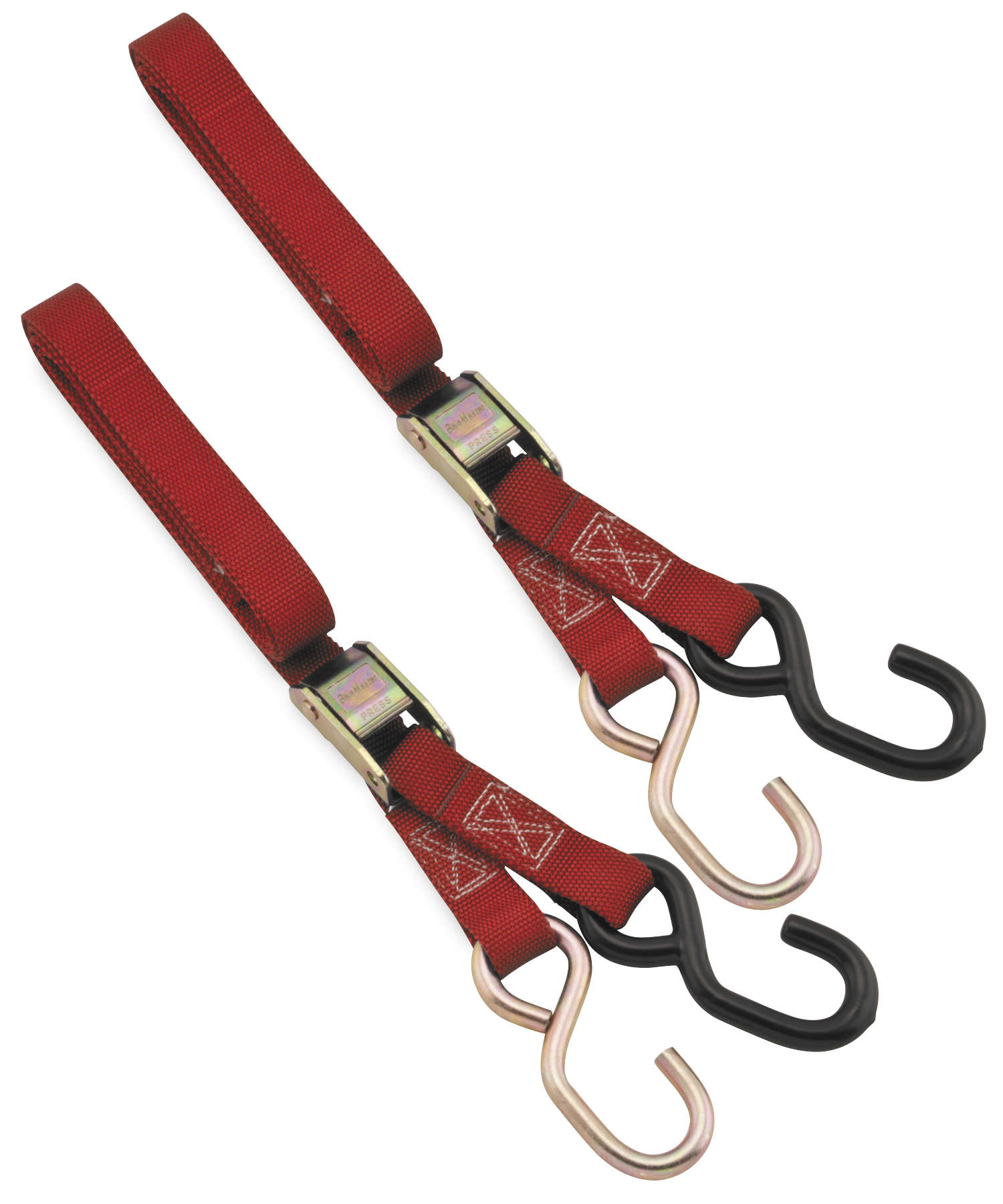 Standard Tie Downs - Pair - 1" x 72" Red - Click Image to Close