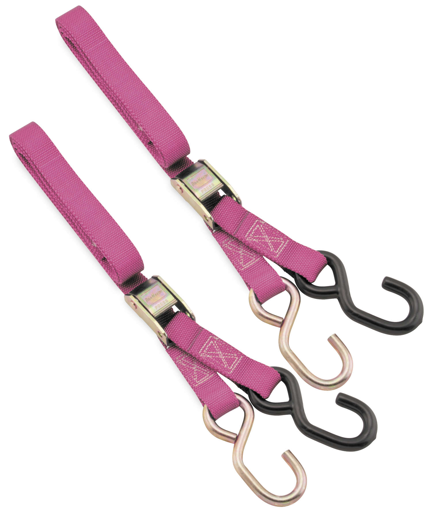 Standard Tie Downs - Pair - 1" x 72" Pink - Click Image to Close