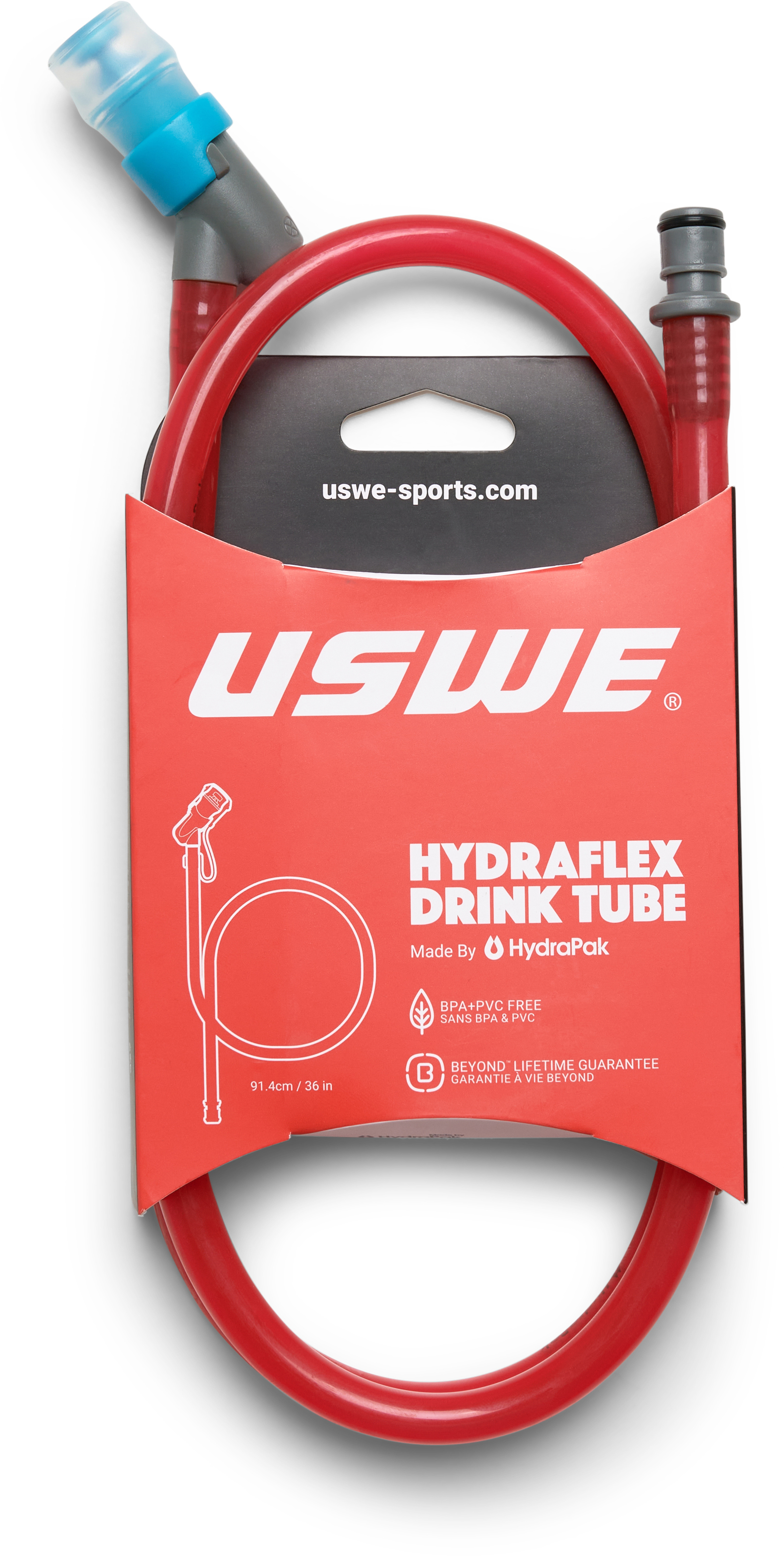 Hydraflex Drink Tube Kit - Red - Click Image to Close