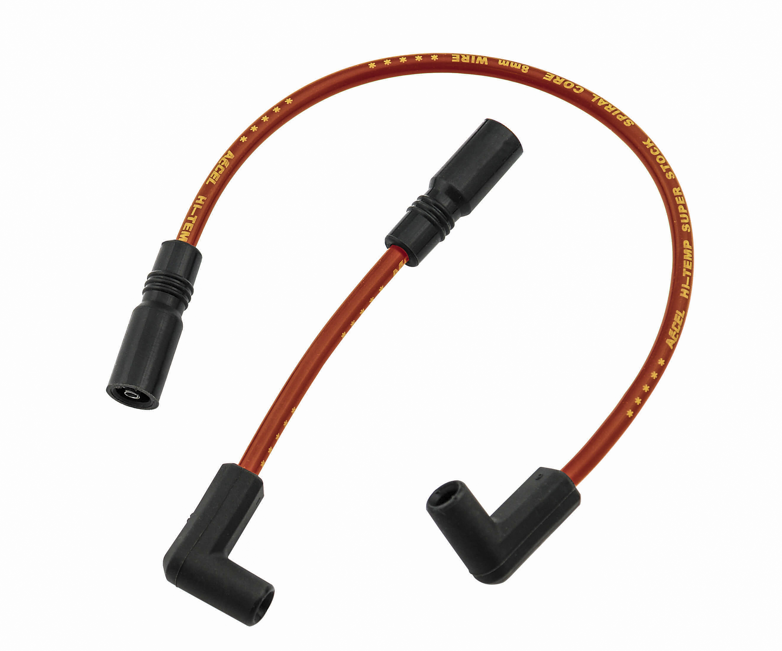 Spark Plug Wire Set 8mm Red - For 99-17 Harley-Davidson Dyna - Click Image to Close