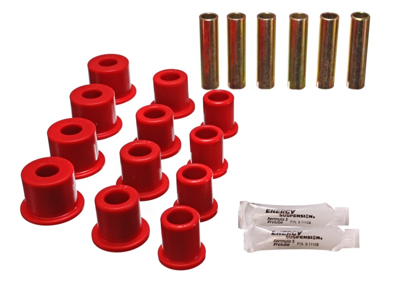 Energy Suspension Rear Spring Bushings - Red - Click Image to Close