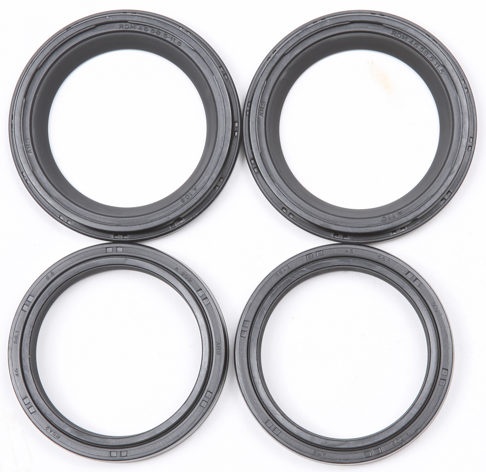 Fork Seal & Dust Wiper Kit - 46 mm ID x 58 mm OD x 9 mm Tall - Click Image to Close