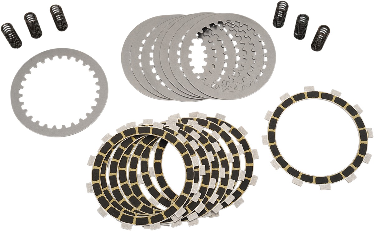 Carbon Fiber Complete Clutch Kit w/ Steels & Springs - For 03-05 Yamaha R6 & 06-09 R6S - Click Image to Close