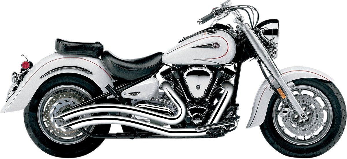 Speedster Swept Full Exhaust - For 99-07 Yamaha Road Star 1600 & 1700 - Click Image to Close