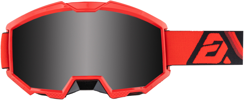 Answer Apex 3 Goggles Red/Black - Adult - Red/Black adult goggles with mirrored lens - Click Image to Close